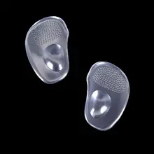 1 пара мяч удобные Обувь на высоких каблуках Стельки для передней части стопы колодки силиконовый разделитель для пальцев ног/Уход за ступнями диванная подушка колодки с подметкой подушки