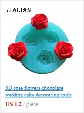 2 шт./компл. лепесток листьев розы формы силиконовые инструменты для украшения торта Fondant(сахарная) 3D с цветами, на свадьбу, пресс-форма для торта T1197