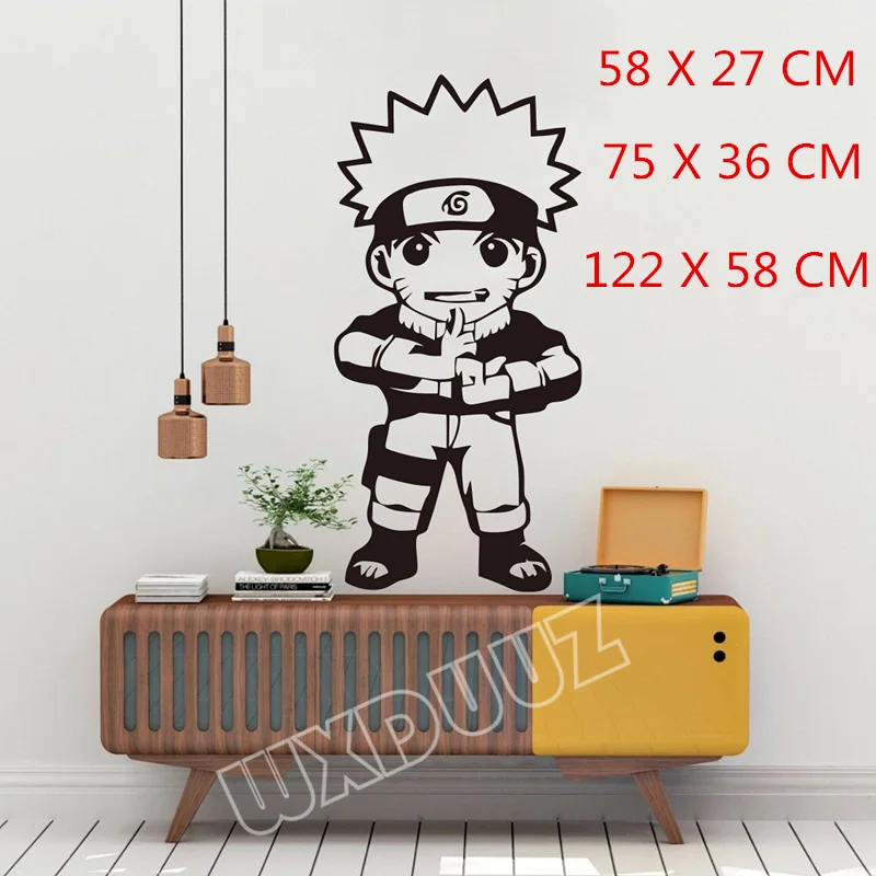Настенная Наклейка Hatake Kakashi Swirl Naruto виниловая Аниме Манга Искусство Декор Съемная
