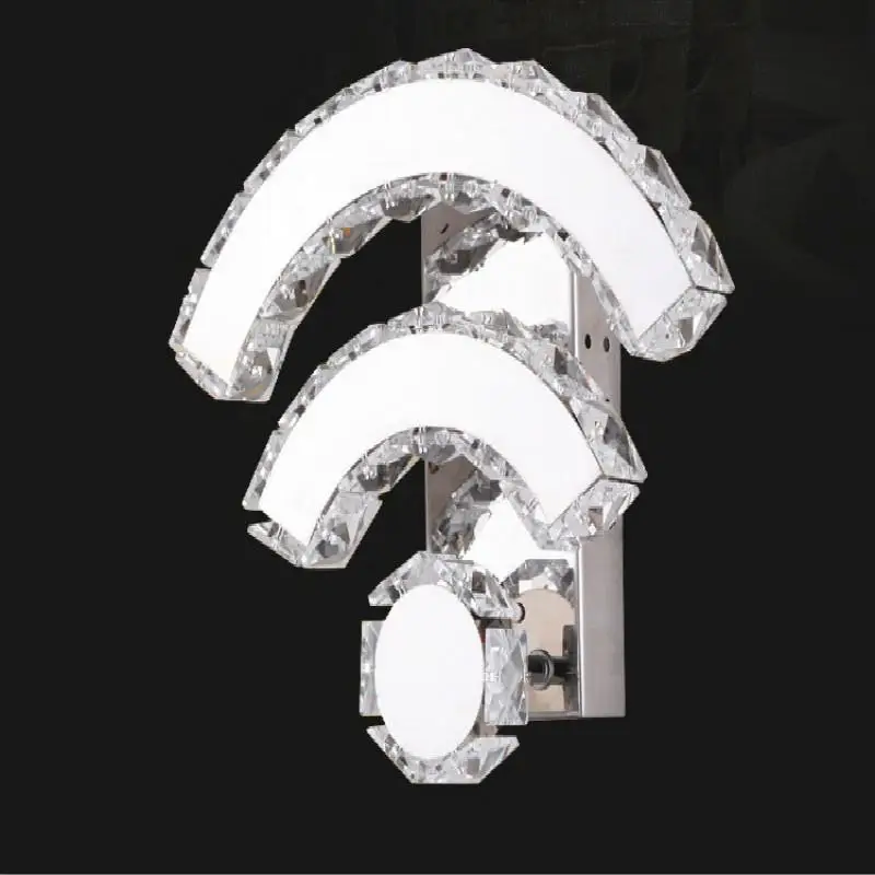 12w Modern Wall Sconce Lighting Crystal style Wall lights mirror side lamp bedside lamp crystal