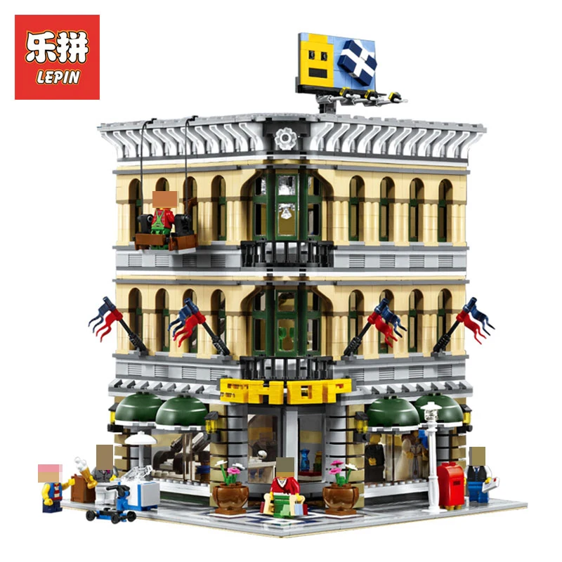

LEPIN 15005 2232Pcs City Creator Grand Emporium Model Building Blocks Bricks action Brick Toys for Children LegoINGlys 10211