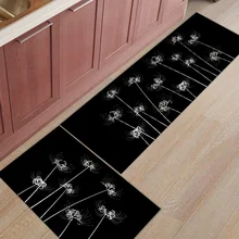 2 шт. кухонные подстилки И КОВРИКИ НАБОР современный цветок Lycoris Радиата домашний декор Нескользящая зона бегун входной коврик