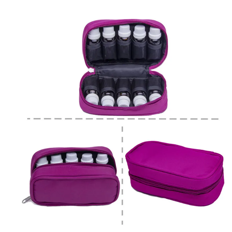 زيت طبيعي حمل حالة ل 10 قطعة 15 مللي زجاجات المحمولة الروائح السفر حقيبة زيت طبيعي حقيبة للتخزين