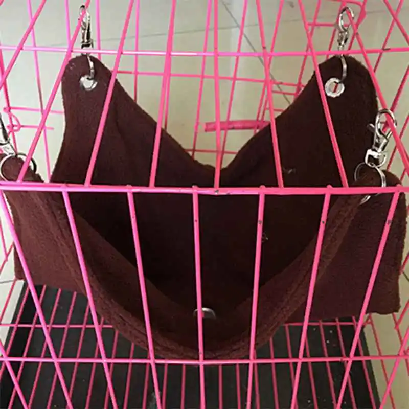 Dual Canvas Warm Hammock Hanging Bed For Hamster Rat Small font b Pet b font Cage