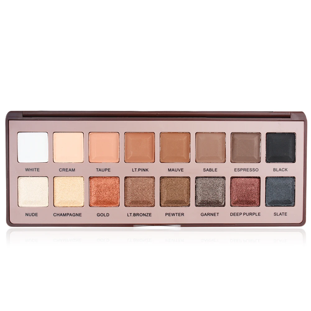 ISMINE 16 Цвет шоколад палитры теней Матовая Shimmer Eye shadow палитра для макияжа макияж