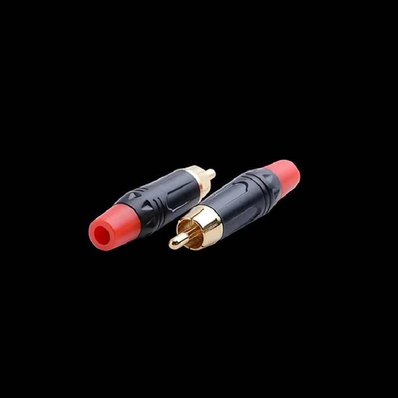 2 шт. разъем RCA для аудио и видеосигнала 4 мм|Коннекторы разъёмы| |
