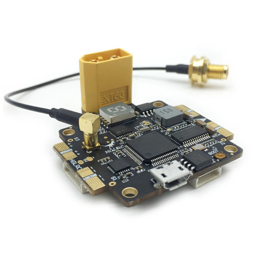 

HGLRC F4 V5PRO Flight Controller 5.8G 40CH 0/25/200/600mW Switchable FPV Transmitte w/5V BEC OSD PDB For FPV RC Drone Quadcopter