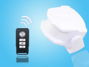 

free shipping Intelligent PIR Sensor Alarm Metal Remote Control Home Security Standalone PIR motion Sensor Alarm System Chime