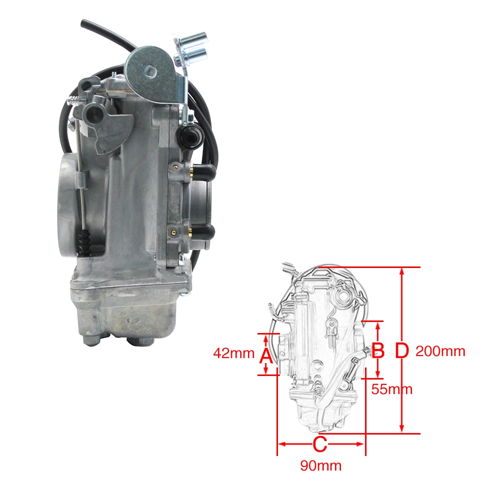 ZS MOTOS HSR42 Mikuni 42 мм Carb Ускорительный Насос производительность Pumper карбюратор TM42-6 42-18 Harley EVO двойной Cam для 4T