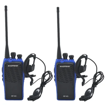 

2pcs/Lot Blue baofeng BF-K5 UHF 400-480MHz Portable Two-way radio BAOFENG Walkie Talkie with earpiece Ham Amateur Radio