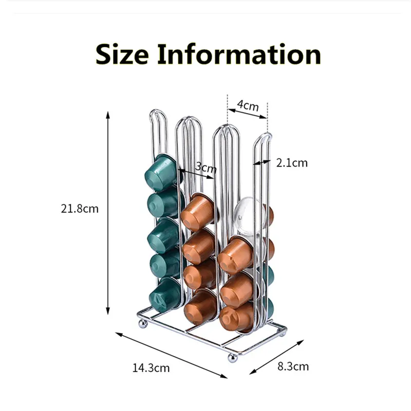 36/40/42 чашки подставка под капсулы с кофе Органайзер с фильтром для кофемашины Nespresso Кофе держатель Подставка для Кофе капсулы для хранения полки