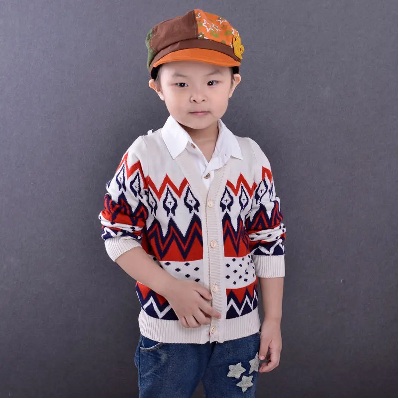 

baby boys girls jacquard cardigan V-Neck long sleeve children sweater