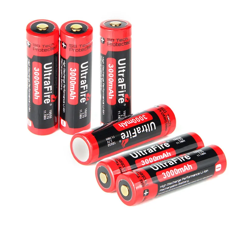 Бренд UltraFire 18650 3,7 V 3000mAh литиевая аккумуляторная батарея 18650 батарея для фонарика игрушки