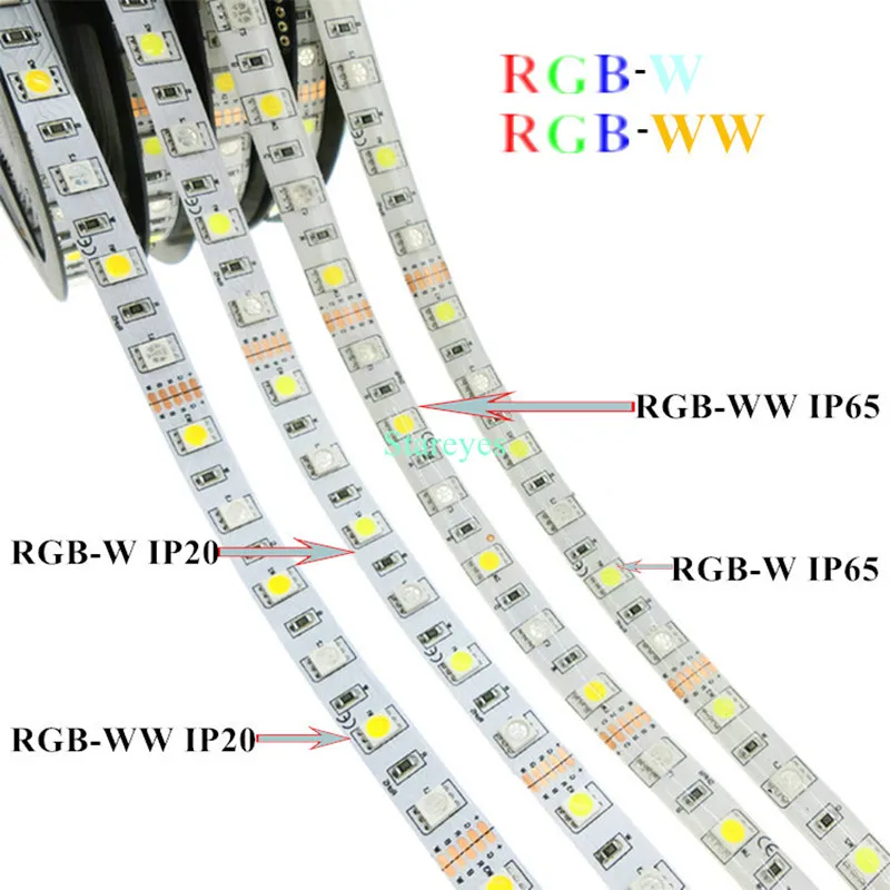 Лента светодиодная RGB RGBW RGBWW IP20 IP65 60 Светодиодный одов/м 1 шт. 5 м SMD 5050 300 с пультом