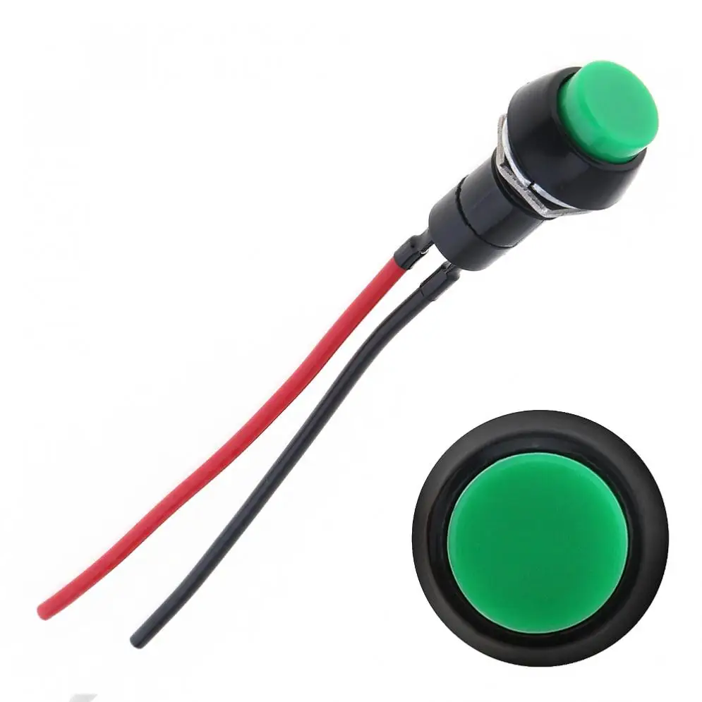 

12V Universal Motorcycle Handlebar Switch Motorbike ON-OFF Button Headlight No Lock Switch