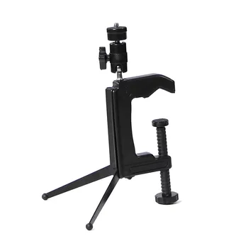 

Portable Clamping Tripod Mini Table Stand with Swivel Ball Head for DSLR Camera Camcorder