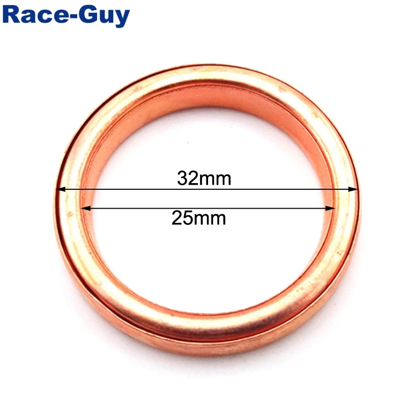 ID=25mm OD=32mm Exhaust Pipe Gasket For Pit Dirt Motor Bike Motocycle ATV Quad 4 Wheeler 50cc 90cc 110cc 125cc 140cc 150cc