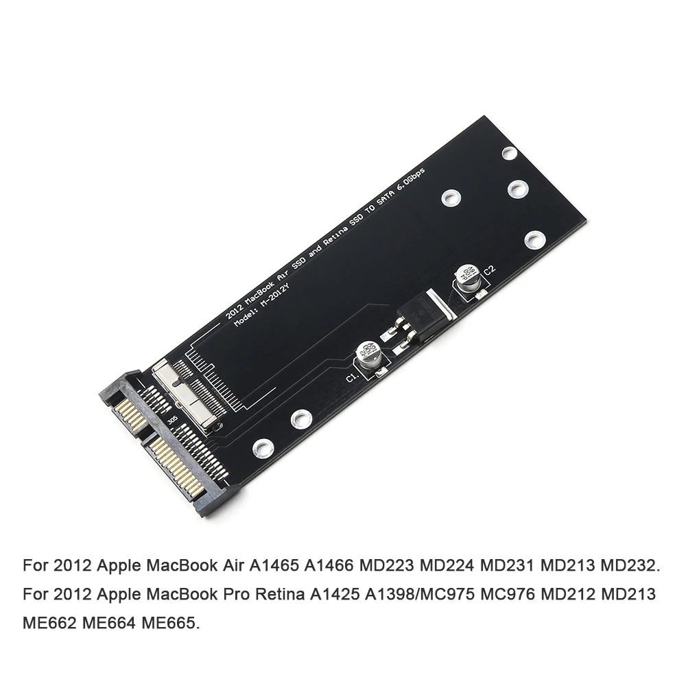 New Lightweight SSD to SATA 6 0Gbps Adapter Converter Card for 2012 font b Apple b