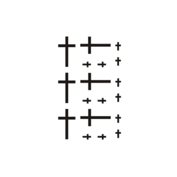 

New Hot Waterproof Temporary Tattoo Stickers for Adults Kids Body Art Little Cross G-022 Fake Tatoo for Man Woman