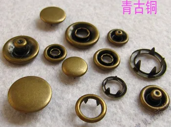

Wholesale 300sets/LOT 11.5mm Antic brass Fastner button Snaps botao scrapbooking accessories