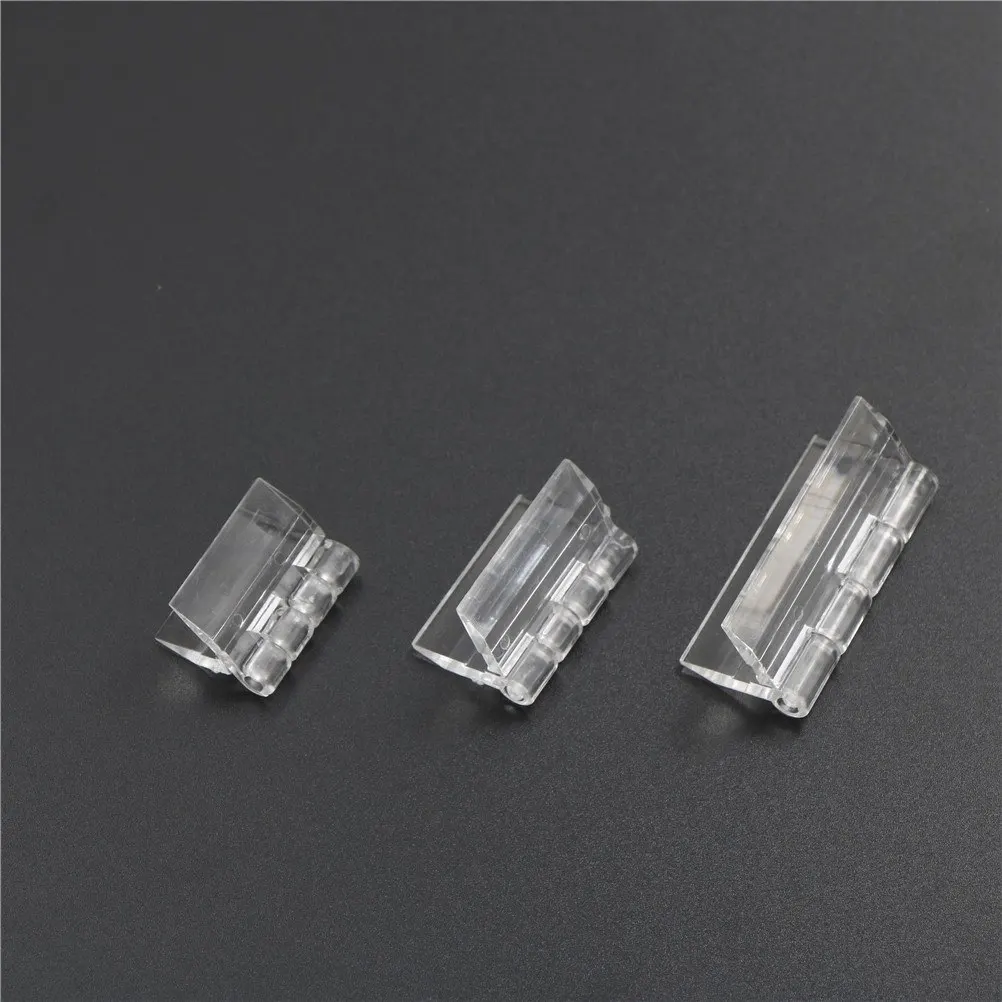 New Clear Transparent Plastic Box Case Plexiglass Long Hinge