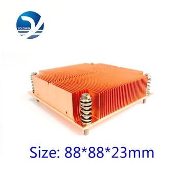 

Pure Copper Form-relieved Tooth Screw Function CPU Slots Radiator Professional Heatsink Computer 1U Passive Solution YL-0033