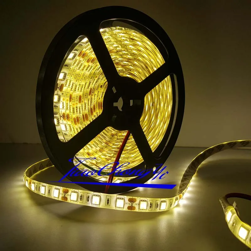 

DC 12V 5050 5M-100M Warm White SMD 300LED Strip light flexible 60led/m waterproof IP65 NEW