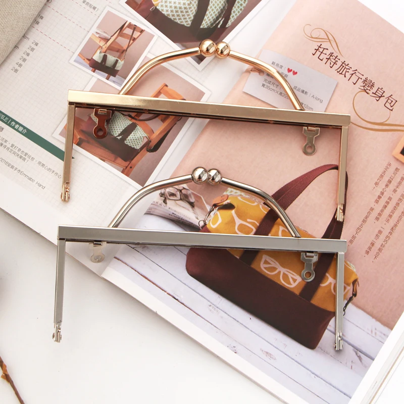 

K639~K640 Legs 20CM Screw design Handle Kiss Lock bag DIY Coin Purse Bag accessories Metal frame purse