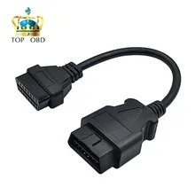 16 pinos macho a 16 pinos fêmea obd 2 obd ii extensão fábrica obd2 adaptador conector