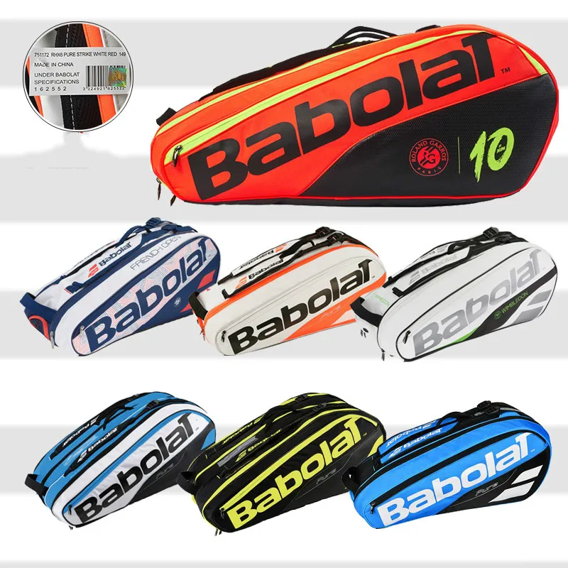 Оригинальная Профессиональная теннисная сумка Babolat Pure Aero для 6 Ракеток | Спорт и