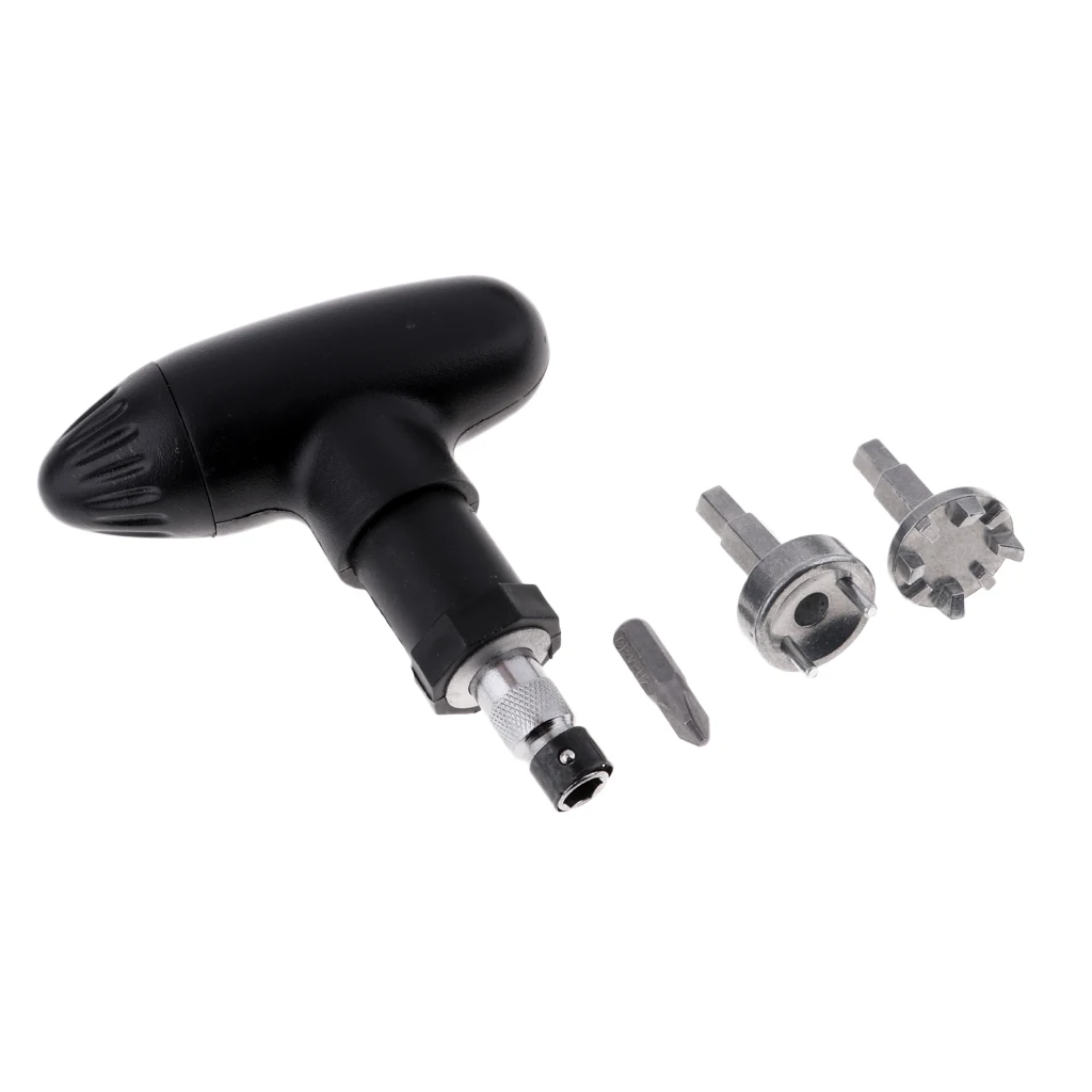 2019 MagiDeal Pro Golf Shoes Spikes Remove and Replace Wrench Tools Twist Nail Puller Golf Training Aids with 3 Adapters 