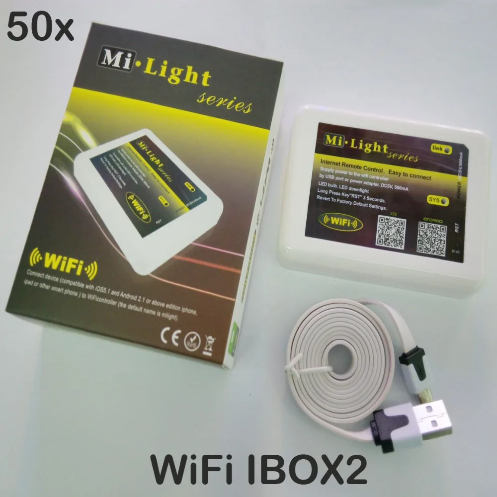 FREE DHL 50sets/lot Mi-Light series RGBW/RGB RF Controller 2.4G Wireless FUT028 IBOX2