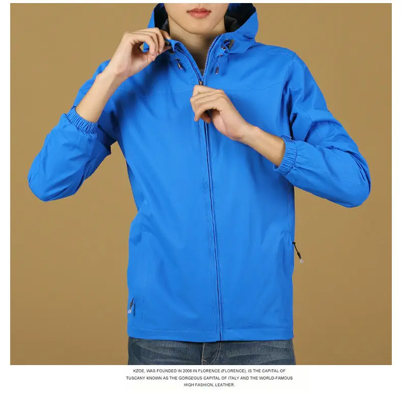 Spring Jacket Men 2019 Windbrear Jacket Male Coats Hooded Mens Jacket Brand Sports Windproof Waterproof Outwear Zipper Pockets S 10