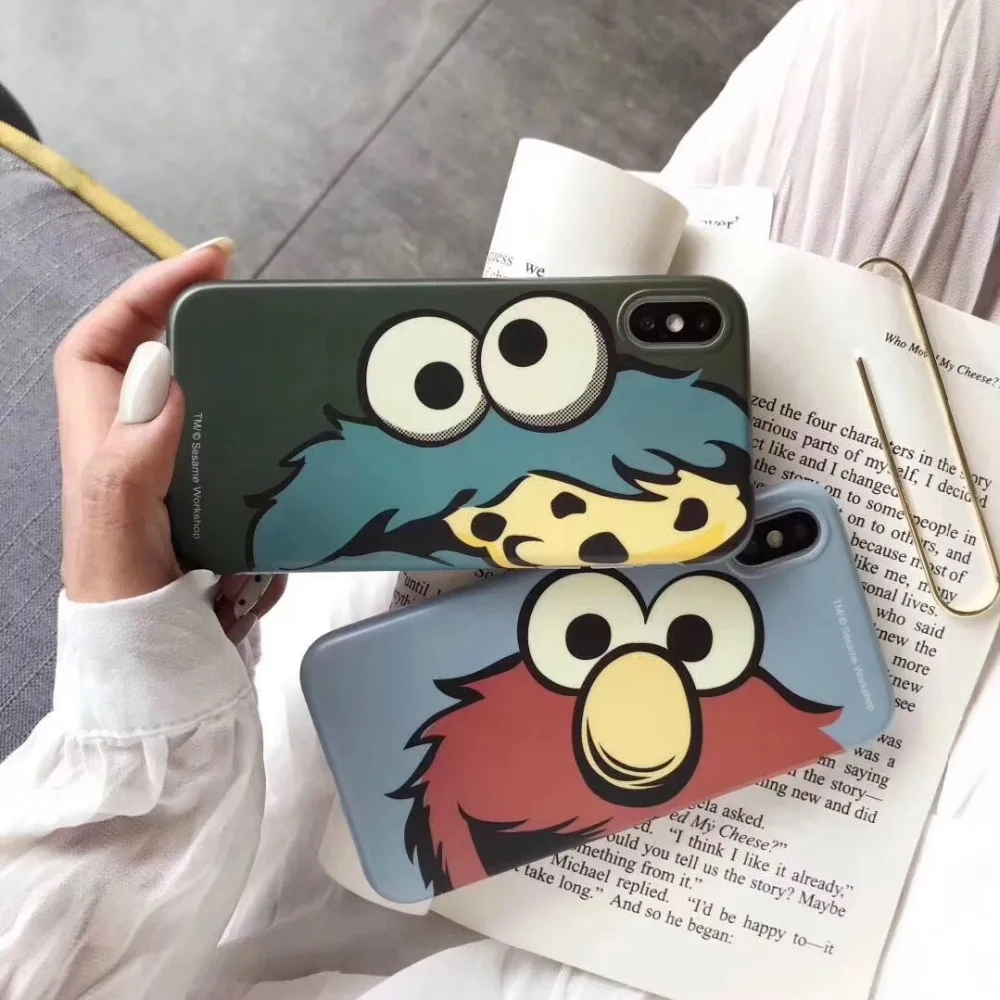 

Sesame street licensing series Total package soft shell Model For iPhone Case for iphone 6 7 8 pule X xR XsMAX