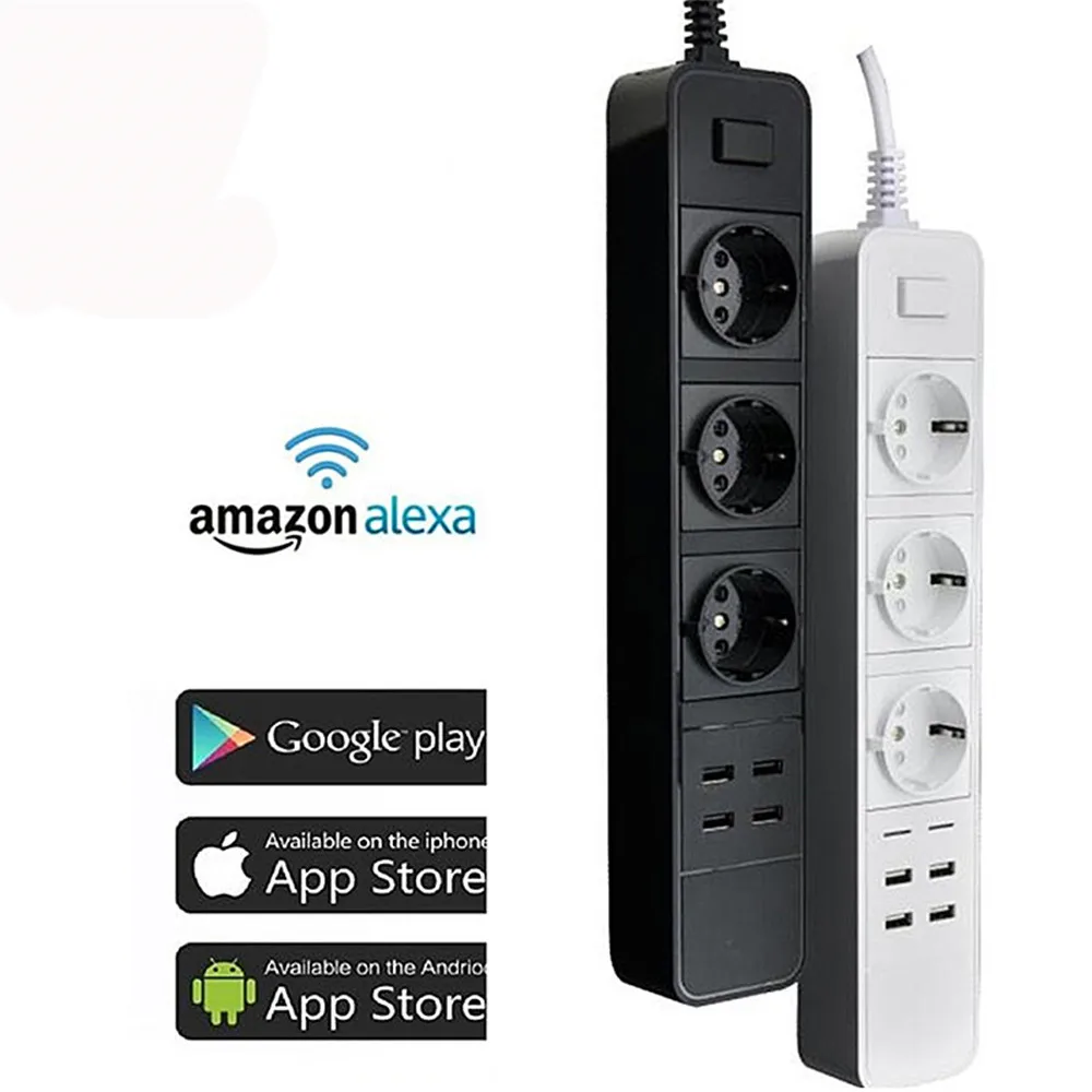 Интеллектуальная беспроводная (Wi Fi) Мощность полосы несколько розетки 4 USB Порты и