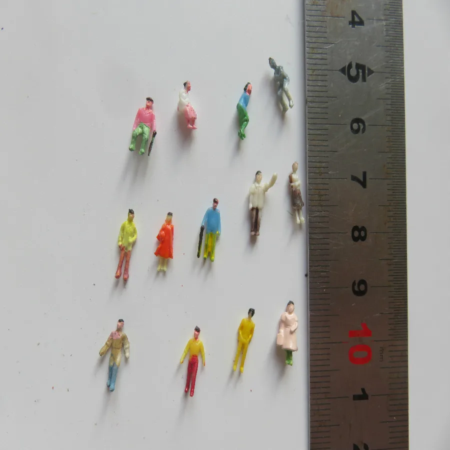 

2018 100pcs/lot low price new high quality scale 1/150 model painted figures architecture train layout materials people