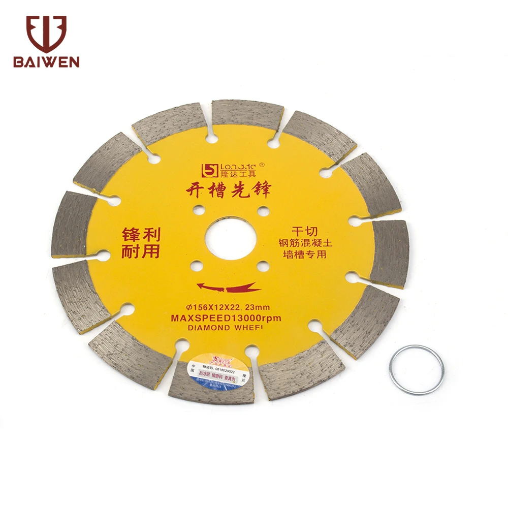 156mm shape diamond porcelain saw blade hot sintered diamond circular disc for cutting porcelain tiles