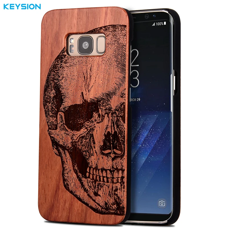 bilder für Keysion case für samsung galaxy s8 s8 plus original luxus relief massivholz und harte PC Phone cases back cover für G950 G955 bilder für Keysion case für samsung galaxy s8 s8 plus original luxus relief massivholz und harte PC Phone cases back cover für G950 G955