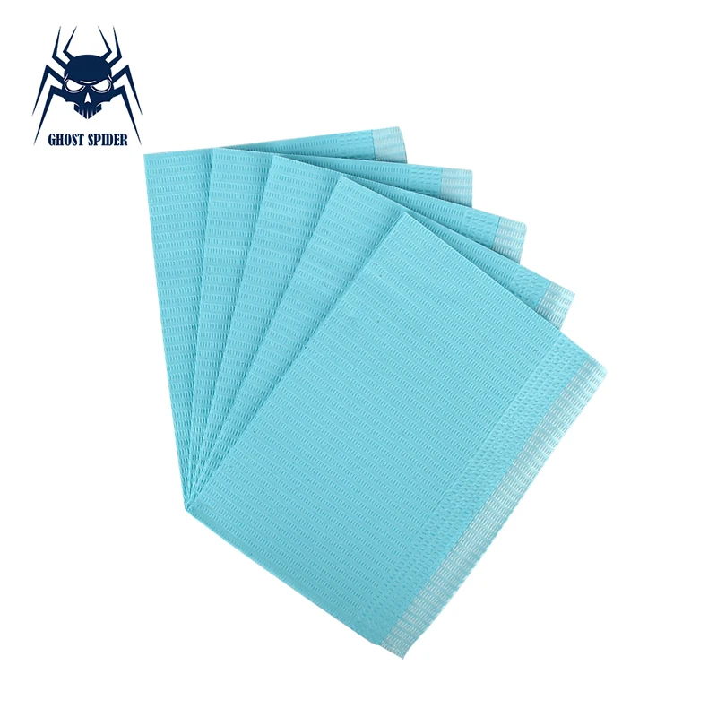 GHOST SPIDER 125pcs Disposable Tattoo Clean Pad Waterproof Medical Paper Tablecloths Mat Double Layer Sheets Tattoo Accessories