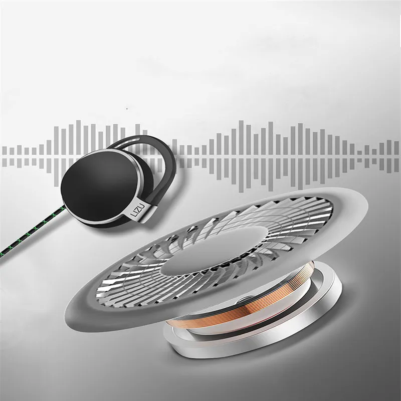 Headset Ear Hook Earphone 3 5mm with Mic Volume Control for IPhone xiaomi Mp3 Player Computer Mobile Telephone Sport Headphone