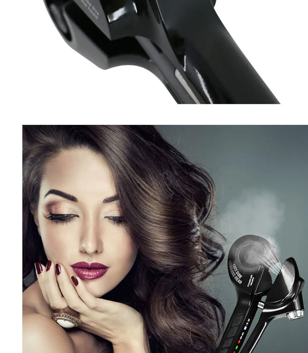 Новые бигуди для волос паровой спрей автоматические бигуди для волос Цифровой щипцы для завивки волос профессиональные бигуди Инструменты для укладки волос 110-240 В