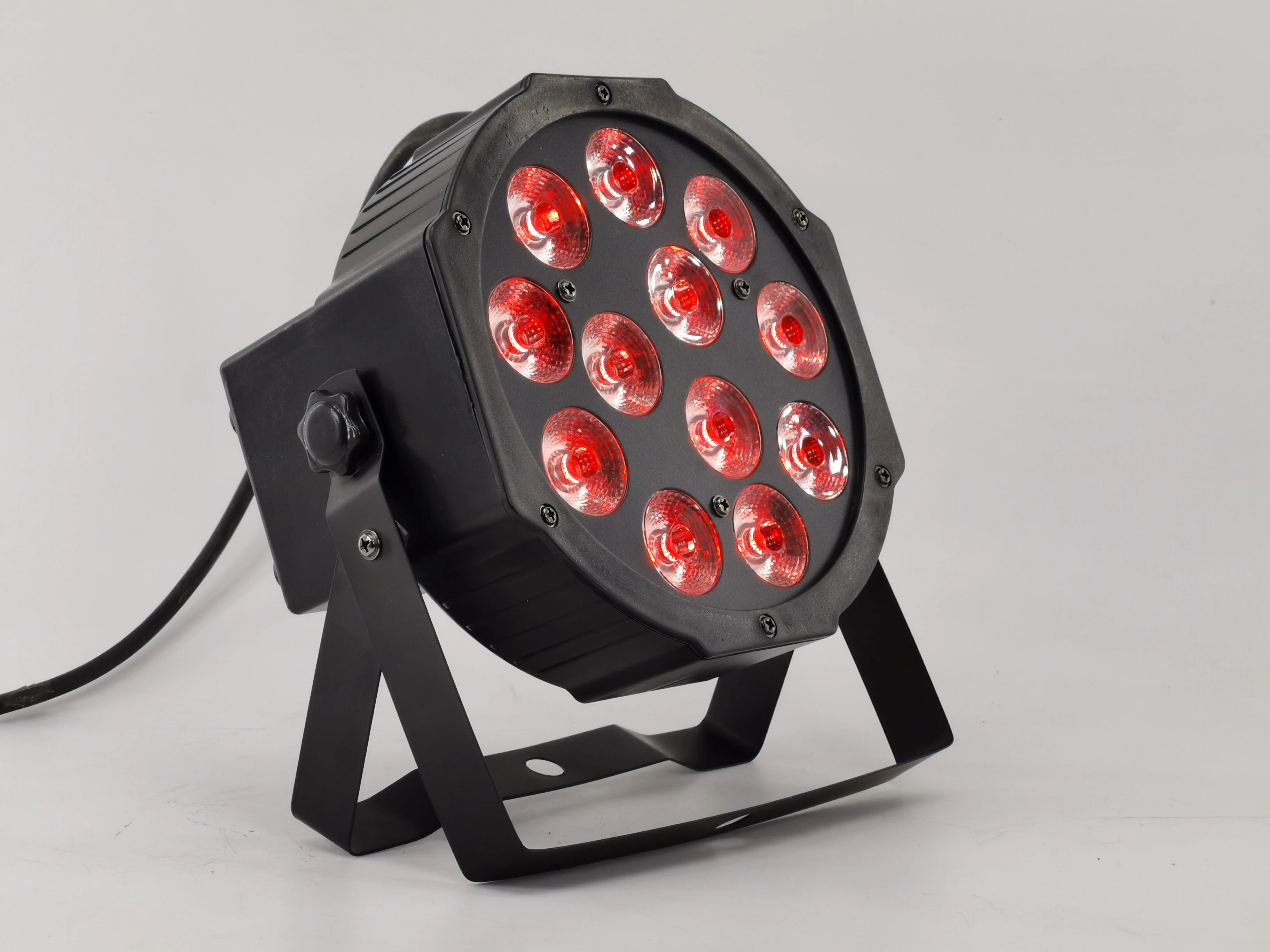 8 шт./12x12 Вт светодиодные лампы RGBW 4 в 1 плоские со штепсельной вилкой dmx512