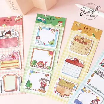 

Coloffice Meatball Life Series Message Sticker Memo Combination Notepad Students Stationery Memo Pads Office School Supplies 1PC
