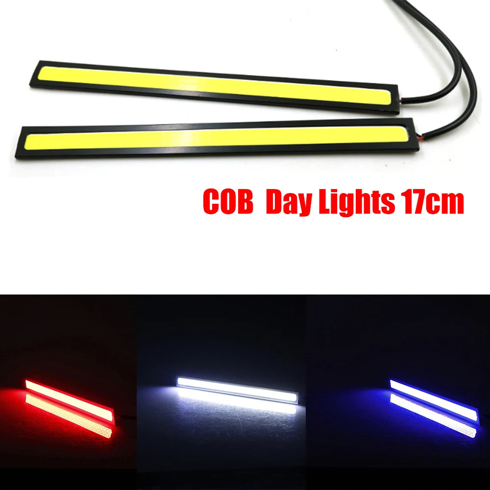 10x 17cm Bright White Car COB LED Light DRL Fog Driving Lamp Waterproof DC 12V s