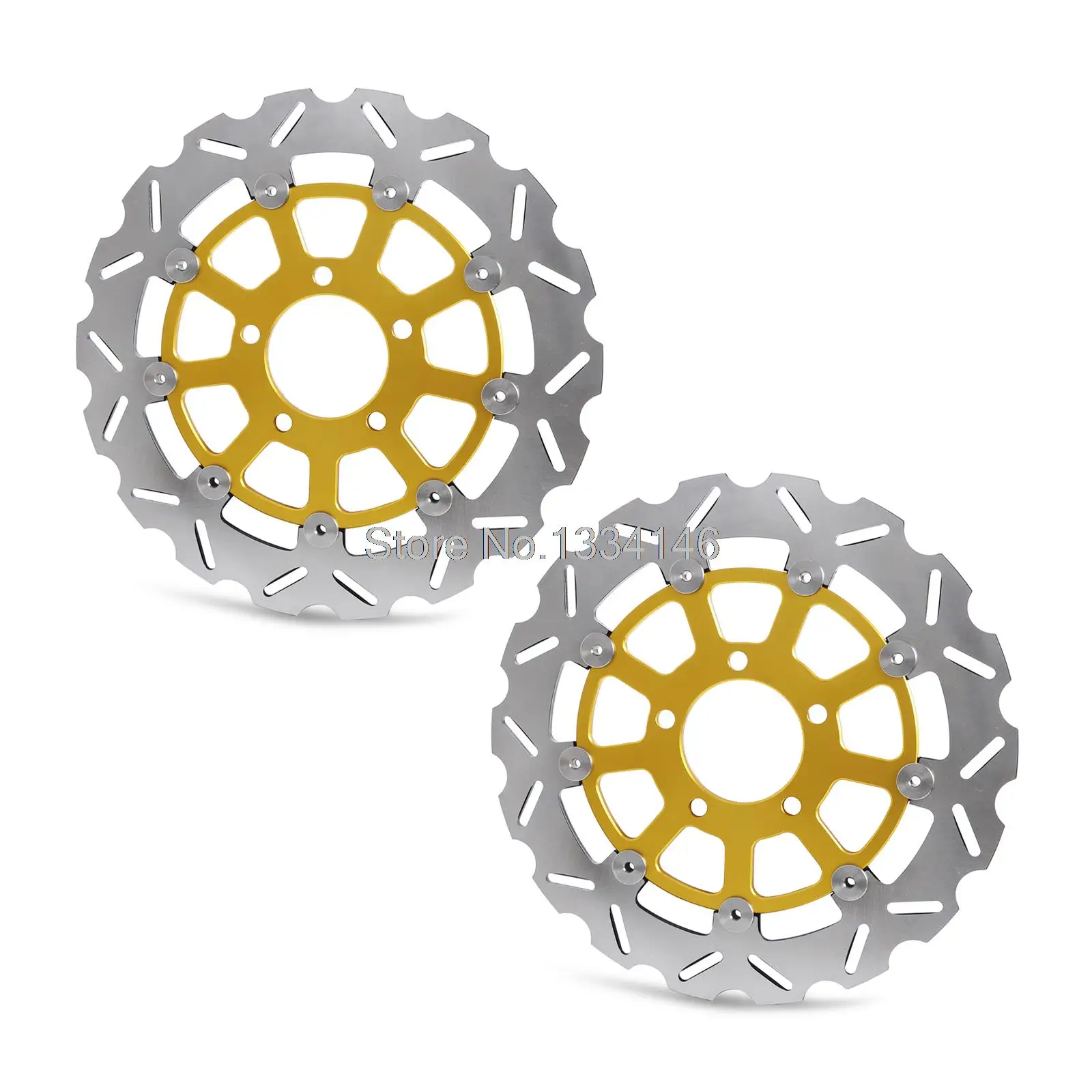 

1 pair Front Brake Discs Rotor For Suzuki GSXR 600 K4/K5 04-05