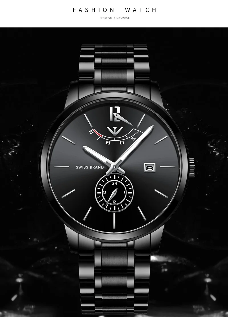 NIBOSI Mens Watch 2018 Luxury Brand Gold Watch Men Waterproof Analog Wristwatch Mens Stainless Steel Clock Men Reloj Hombre 2018 (15)