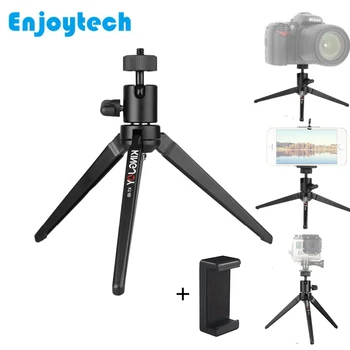 

Mini Tabletop Tripod for Phone Portable Tripod with Phone Holder for Xiaomi Huawei Smartphones Tripod for DSLR Gopro Cameras
