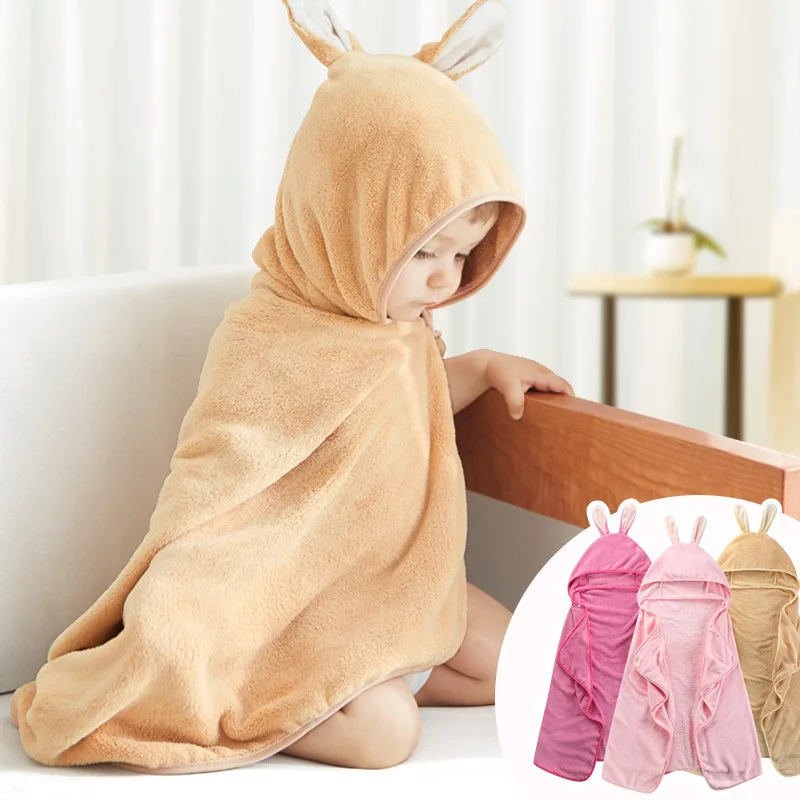 Toddler 100% Cotton Baby Hooded Towel Newborn Stuff 75*120cm 1pcs Rabbit Ears Boys Girls Cartoon Bath Soft Towel for Children Toddler 100% Cotton Baby Hooded Towel Newborn Stuff 75*120cm 1pcs Rabbit Ears Boys Girls Cartoon Bath Soft Towel for Children