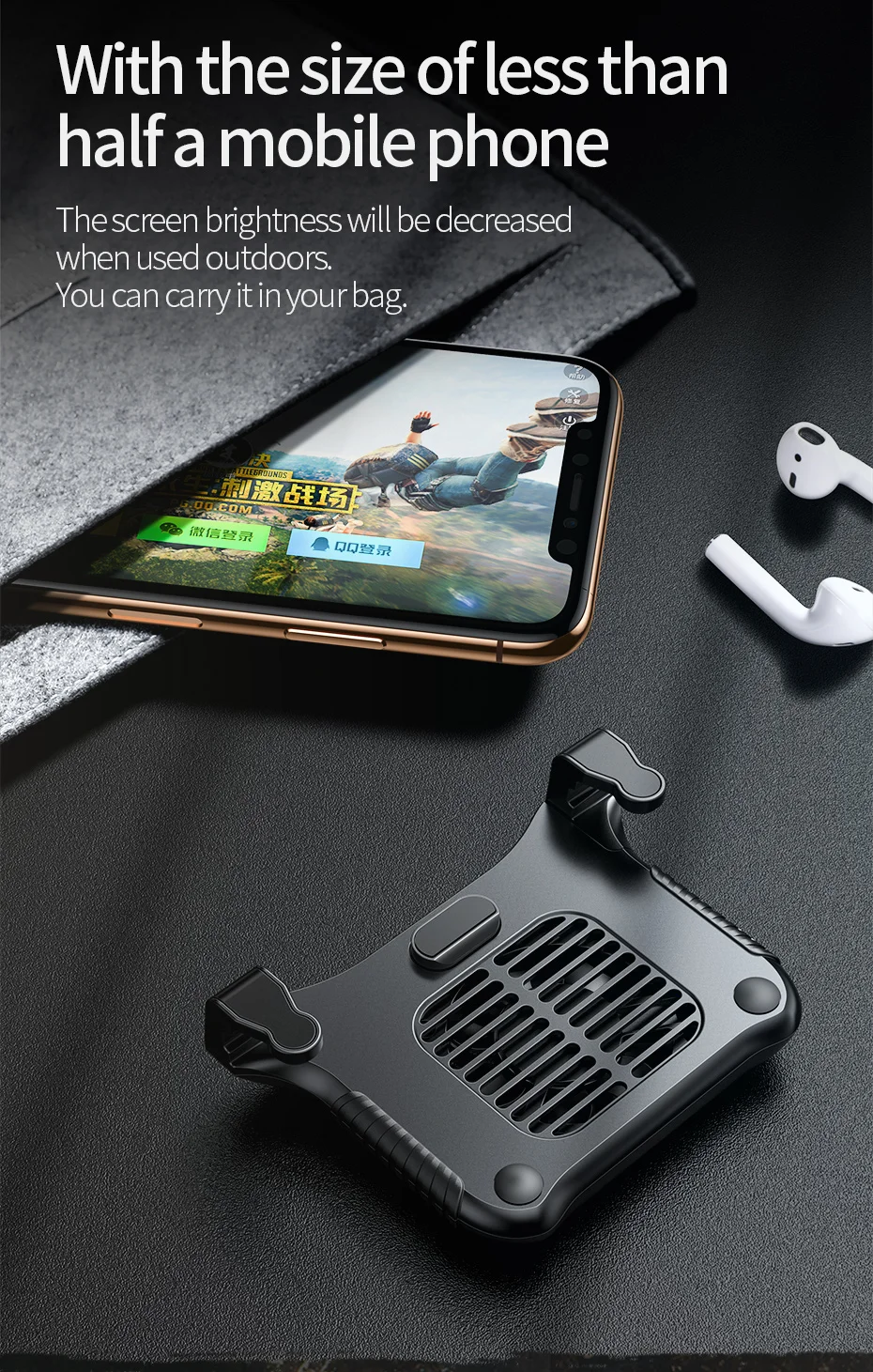 Baseus геймпад джойстик игровой курок для PUBG L1RL игровой шутер огонь кнопка телефон кулер для iPhone Andriod мобильный контроллер
