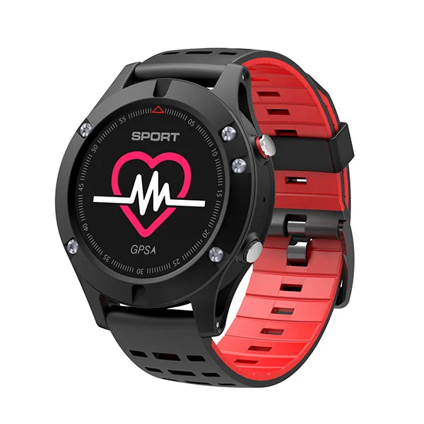 Смарт-часы gps для мужчин альтиметр барометр термометр Bluetooth Водонепроницаемый Фитнес Smartwatch для Android Ios xiaomi iphone - Цвет: Red